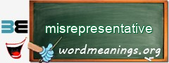 WordMeaning blackboard for misrepresentative